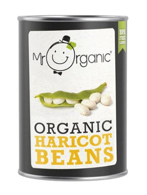 Mr Organic Haricot Beans 400g (Pack of 12)