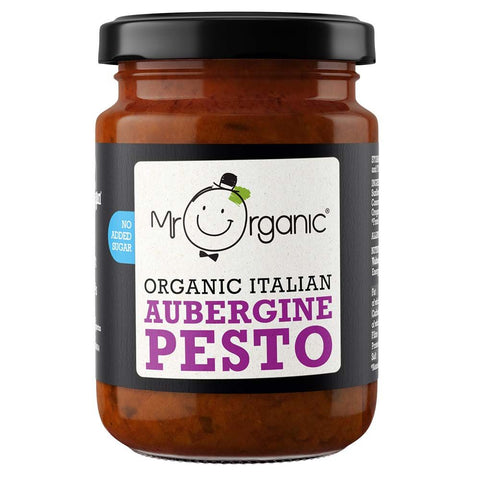 Mr Organic Aubergine Pesto 130g (Pack of 6)
