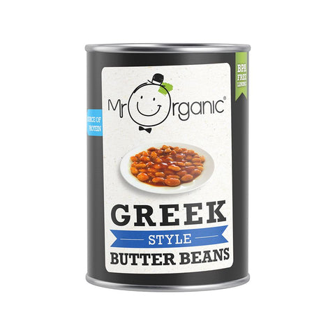 Mr Organic Greek Style Butter Beans 400g (Pack of 12)
