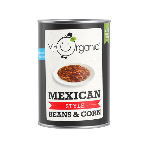 Mr Organic Mexican Style Beans and Corn 400g (Pack of 12)