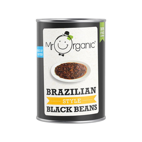 Mr Organic Brazilian Style Black Beans 400g (Pack of 12)