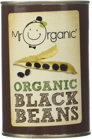 Mr Organic Organic Black Beans Tin 400g (Pack of 12)