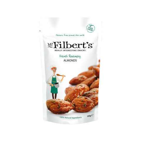 Mr Filberts French Rosemary Almonds 100g (Pack of 12)