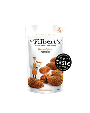 Mr Filberts Moroccan Spiced Almonds 100g (Pack of 12)
