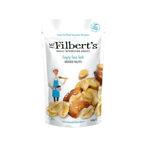 Mr Filberts Simply Sea Salt Mixed Nuts 100g (Pack of 12)