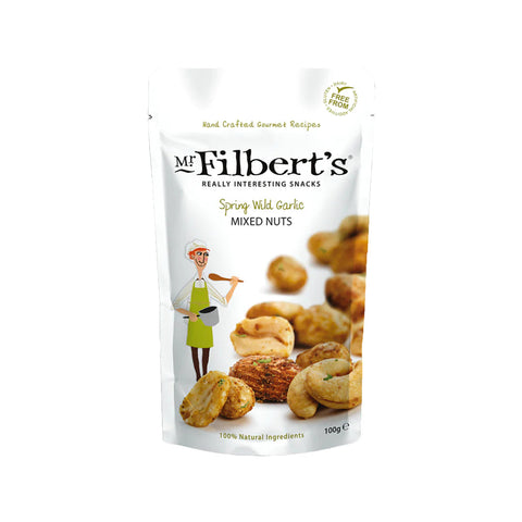 Mr Filberts Spring Wild Garlic Mixed Nuts 100g (Pack of 12)