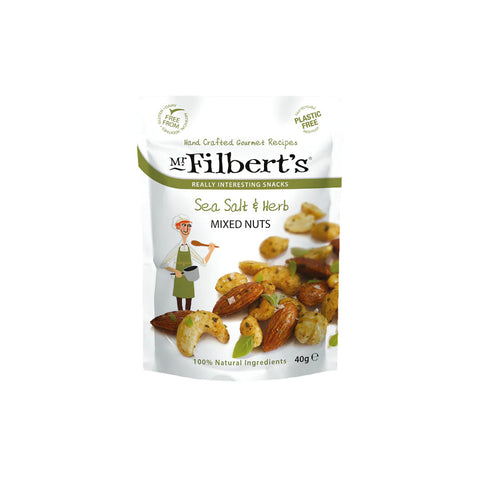 Mr Filberts Sea Salt & Herb Mixed Nuts 40g (Pack of 20)