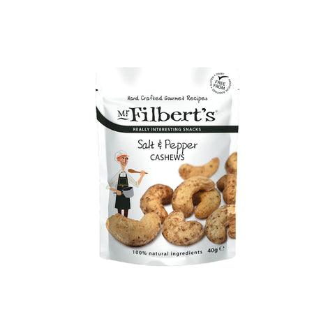 Mr Filberts Salt and Pepper Cashews 40g (Pack of 20)