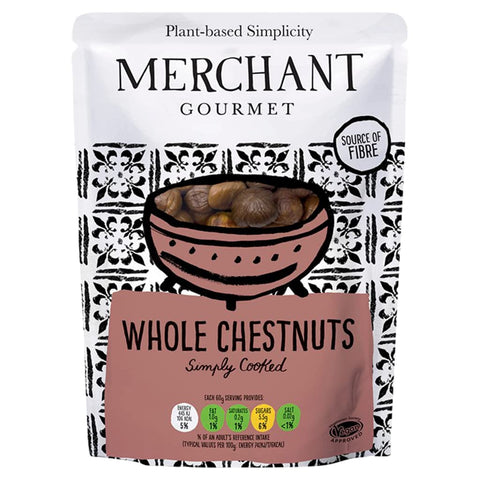 Merchant Gourmat Whole Chestnuts 180g (Pack of 6)