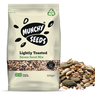 Munchy Seeds Lightly Toasted 7 Seed Mix 500g (Pack of 6)