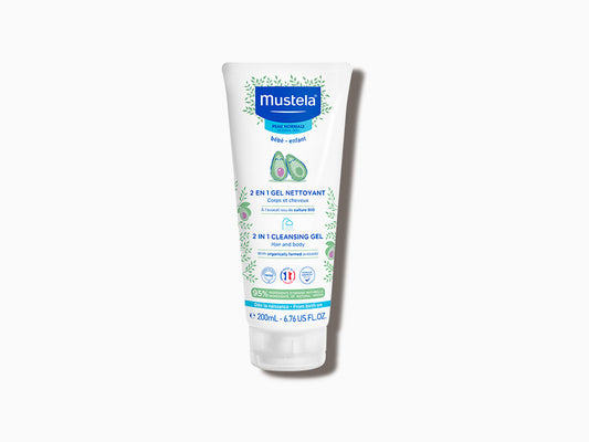 Mustela 2in1 Cleansing Gel Hair & Body 200g (Pack of 30)