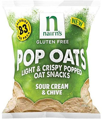 Nairn's Oatcakes Gluten Free Pop Oats Sour Cream & Chive 20g (Pack of 14)