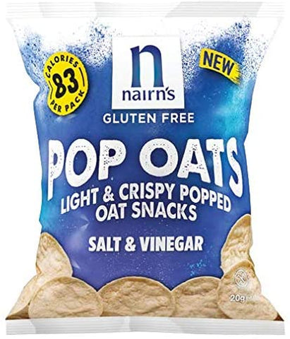 Nairn's Oatcakes Gluten Free Pop Oats Salt & Vinegar 20g (Pack of 14)