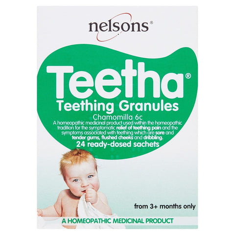 Nelsons Teetha Teething Granules 24 Sachets (Pack of 6)
