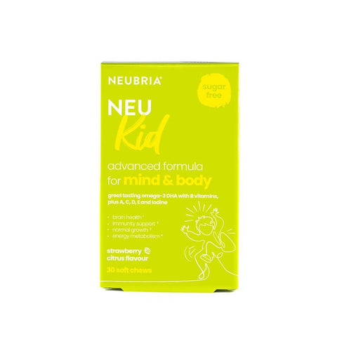 Neubria Neu Kid formula for mind and body. 30 Soft Chews.