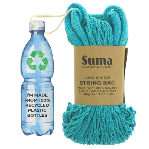 Suma String Bag-Lg Handles-Teal Bag