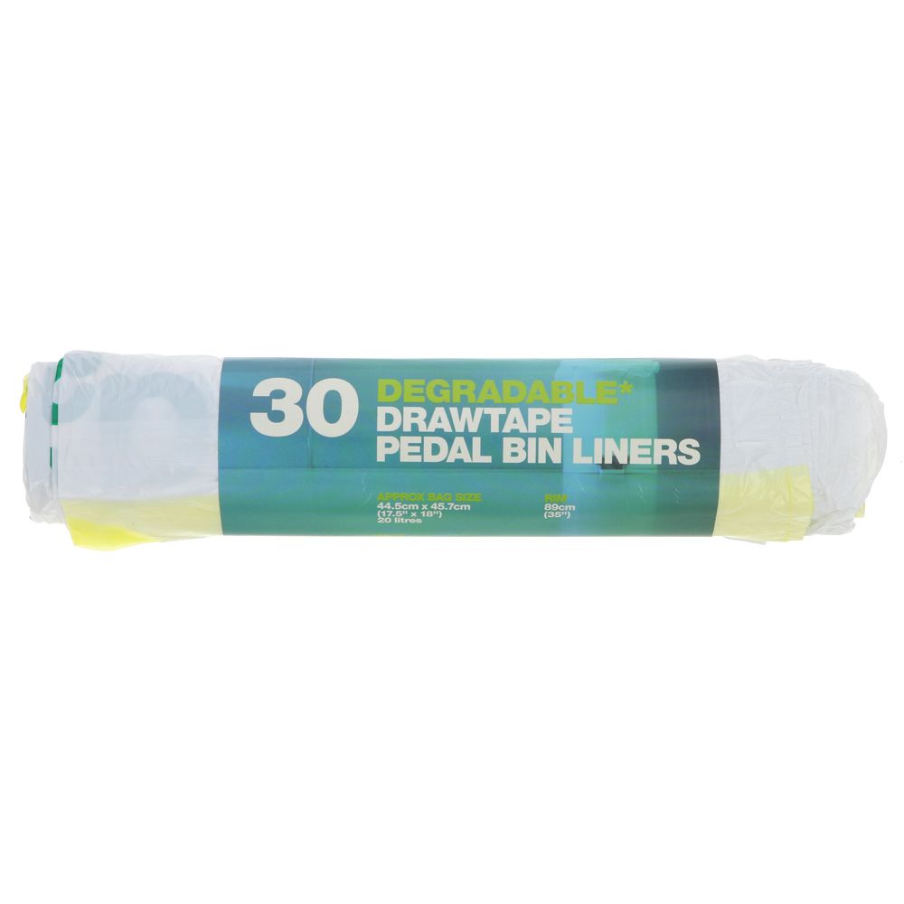 D2W Pedal Bin Liners Drawtape 20L 30bags