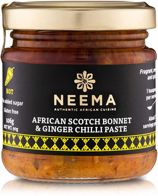 Neema African Aromatic Ginger & Scotch Bonnet Chilli Paste 106g