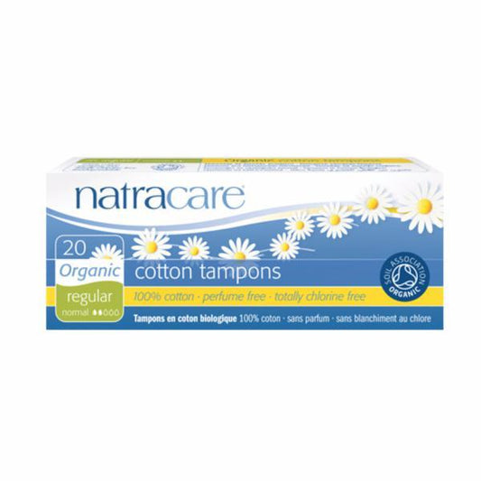 Natracare Org Non Applicator Tampons Reg 20 Pieces