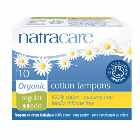 Natracare Org Non Applicator Tampons Reg 10 Pieces