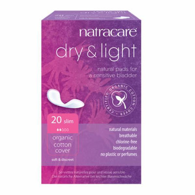 Natracare Dry & Light Incontinence Pads 20 Pieces