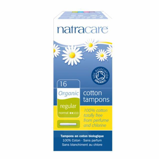 Natracare Org Applicator Tampons Regular 16 Pieces