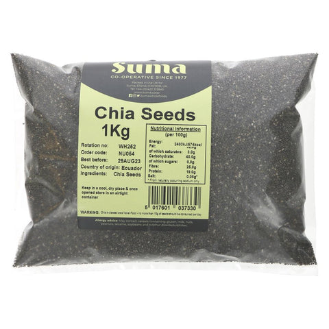 Suma Bagged Down Chia Seeds 1kg