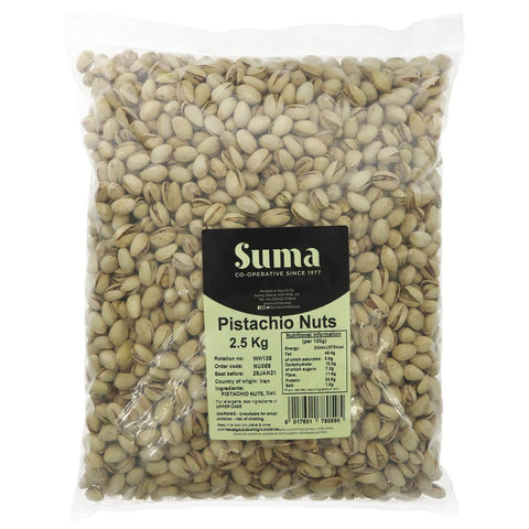 Suma Bagged Down Pistachio Nuts Roasted Salted 2.5kg