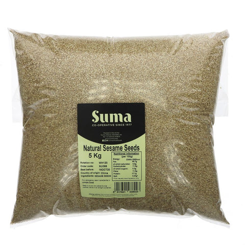 Suma Bagged Down Natural Sesame Seeds 5kg