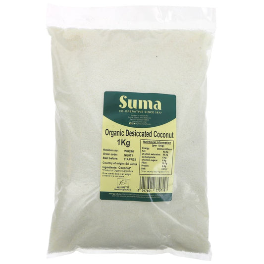 Suma Bagged Down Organic Desiccated Coconut 1 kg