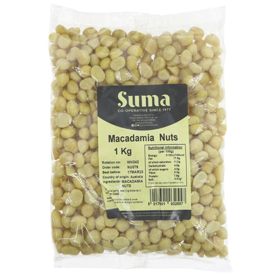 Suma Bagged Down Macadamias 1kg