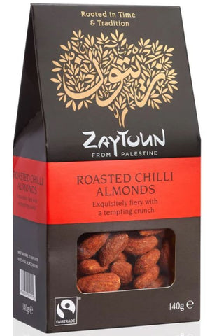 Zaytoun Chilli Almonds 140g (Pack of 6)