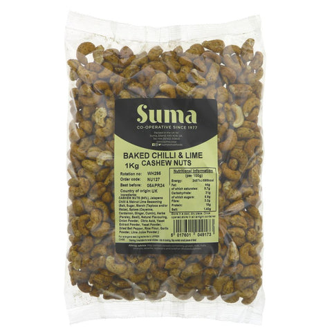 Suma Bagged Down Cashews - baked chilli & lime 1 kg