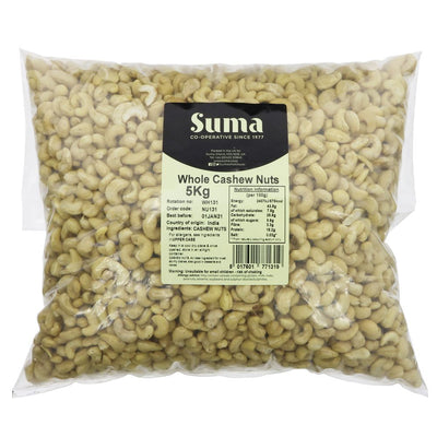 Suma Bagged Down Whole Cashew Nuts 5kg