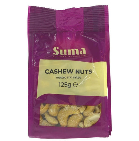 Suma Prepacks Salt Roast Cashews 125g (Pack of 6)