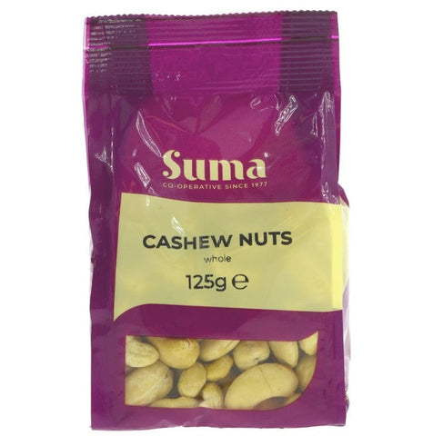 Suma Prepacks Whole Cashew Nuts 125g (Pack of 6)
