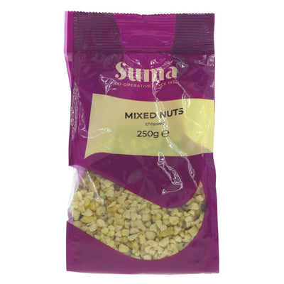 Suma Prepacks Chopped Mixed Nuts 250g (Pack of 6)