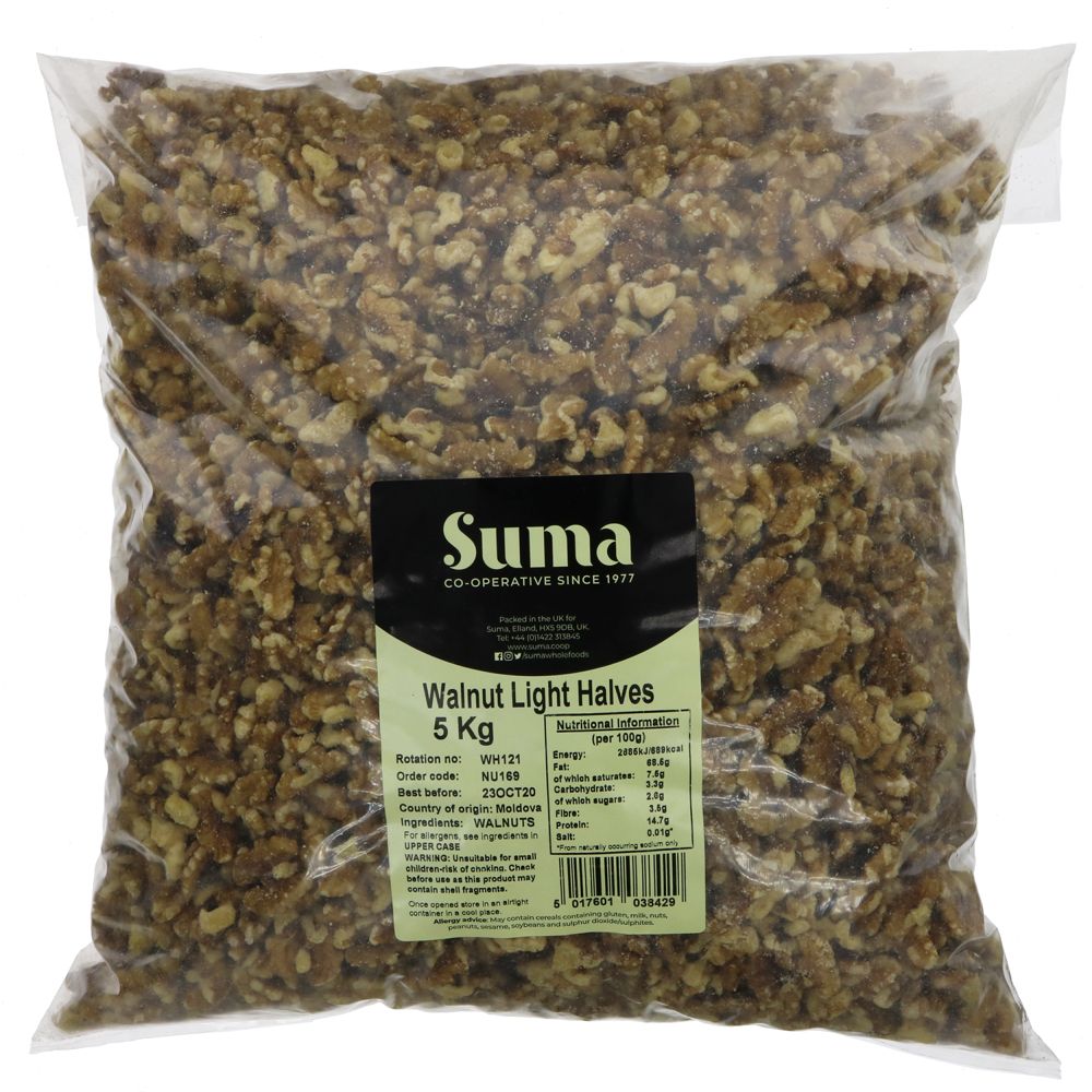 Suma Bagged Down Walnuts Light Halves 5 Kg