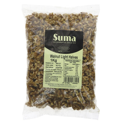 Suma Bagged Down Walnuts Light Halves 1kg