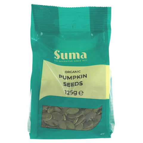 Suma Prepacks Organic Pumpkin Seeds 125g (Pack of 6)
