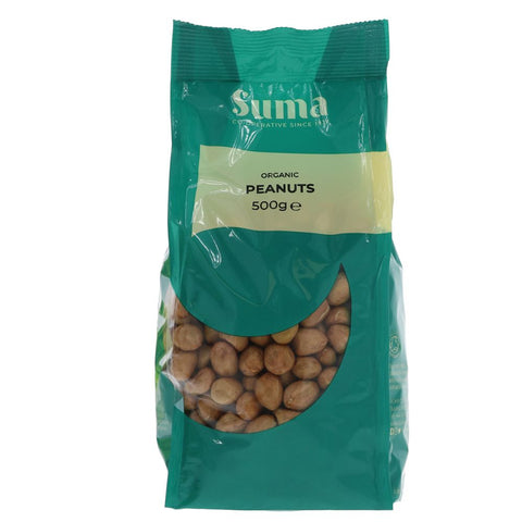 Suma Prepacks - Organic Paleskin Peanuts 500g (Pack of 6)