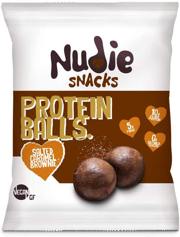 Nudie Snacks Salted Caramel Pballs 42Gm (Pack of 12)
