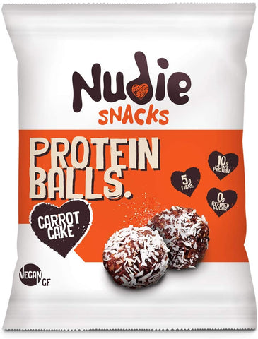 Nudie Snacks Carrot Cake P Balls 42Gm (Pack of 12)
