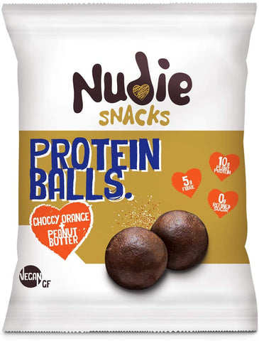 Nudie Snacks Choccy Orange P Balls 42Gm (Pack of 12)