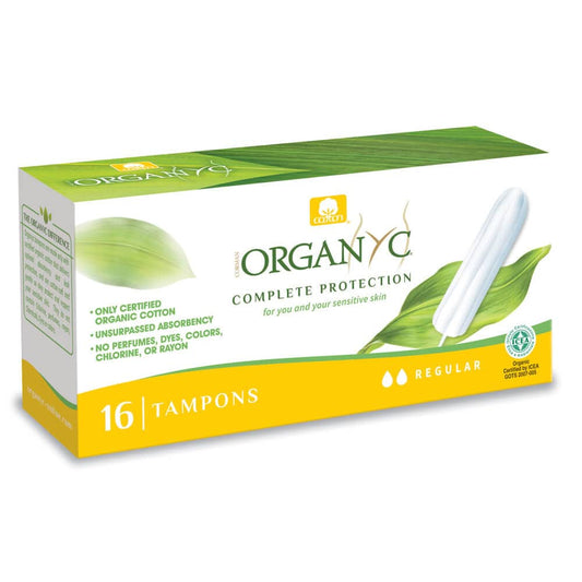 Organyc Tampon - Regular (No Applicator) 43g (Pack of 12)