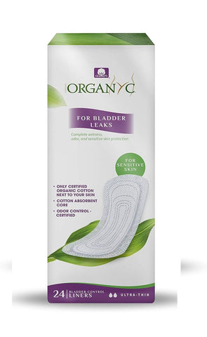 Organyc Light Incontinence - Ultra Thin Liners -24 90g (Pack of 12)
