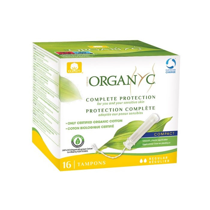 Organyc Compact Applicator Tampons - Regular 112g (Pack of 12)