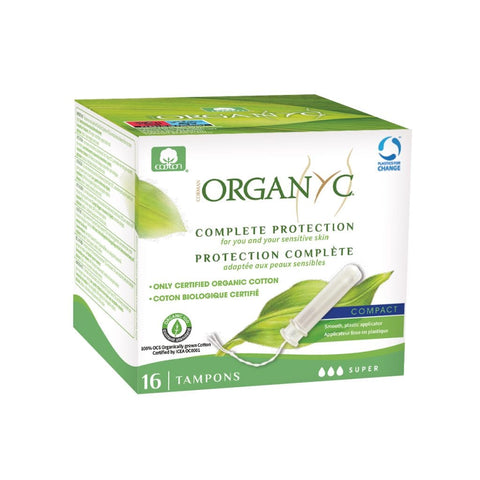 Organyc Compact Applicator Tampons - Super 112g (Pack of 12)