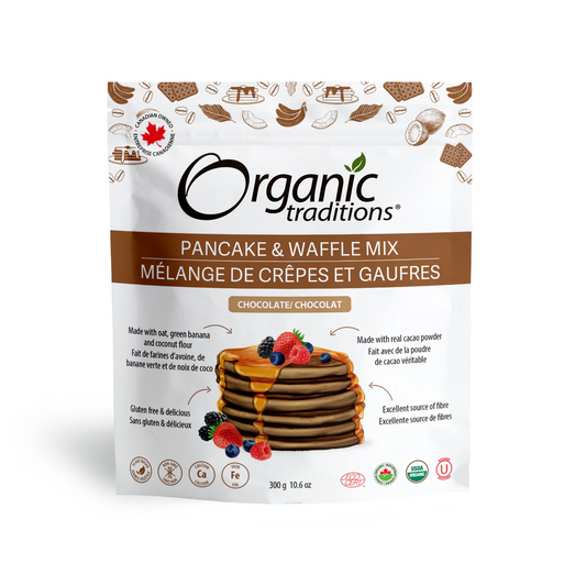 Organic Traditions Pancake & Waffle Mix Chocolate 300g (Pack of 6)