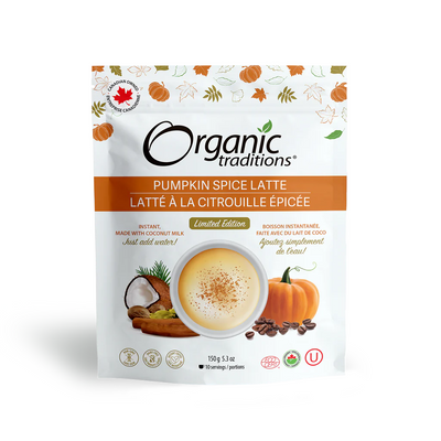 Organic Traditions Pumpkin Spice Latte - Limited Edition 150g (Pack of 6)